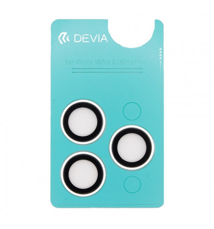 Защитное стекло для камеры Devia Peak Series Lens Protector для iPhone 16 Pro/16 Pro Max Bright Silver