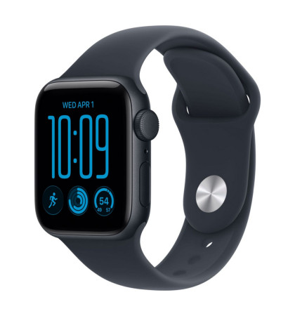 Умные часы Apple Watch SE 3 (2026) 44 mm Midnight Aluminum Navy Blue Sport Band M/L