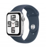 Умные часы Apple Watch SE (2023) 44mm Aluminum Case with Sport Band M/L Silver/Blue