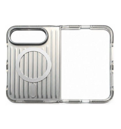 Чехол-накладка VLP Pulse Case с MagSafe для iPhone Duo Silver