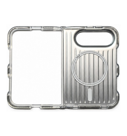 Чехол-накладка VLP Pulse Case с MagSafe для iPhone Duo Silver