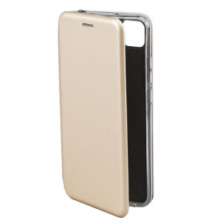 Книжка силиконовая основа боковая (Xiaomi Redmi 9C) Золотая