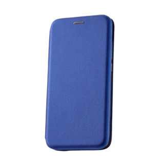 Чехол-книжка экокожа (Xiaomi Poco F3) Синяя