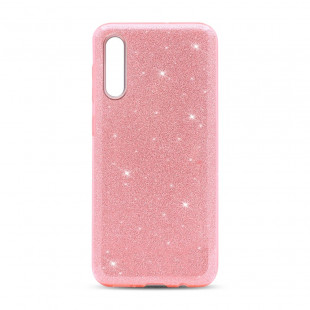 Чехол-накладка силиконовая с блестками для Samsung Galaxy A7 2018 Ро..