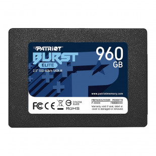 Твердотельный накопитель SSD Patriot SATA III 960Gb PBE960GS25SSDR