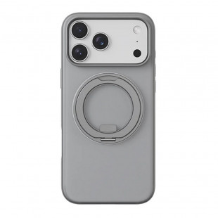 Чехол-накладка Comma Joy Elegant Magnetic 360 Rotating Stand Case для iPhone 17 Pro Max Titanium Gray
