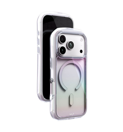 Чехол-накладка VLP Bubble Case with MagSafe для Apple iPhone 18 Pro Max Pearl