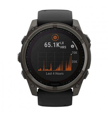 Умные часы Garmin Fenix 8 51mm Solar Sapphire DLC Titanium Carbon Gray
