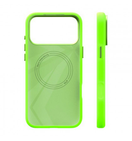 Чехол-накладка VLP Aster Pro Case with MagSafe для смартфона Apple iPhone 17 Pro Lime