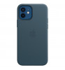 Чехол-накладка Apple Leather Case with MagSafe iPhone 12/12 Pro Baltic Blue