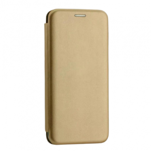 Чехол-книжка экокожа (Xiaomi Poco F3) Золотая