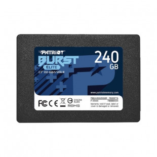 Твердотельный накопитель Patriot Memory Burst Elite 240 GB SATA PBE240GS25SSDR