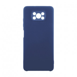 Накладка Soft Touch (Xiaomi Poco X3/Poco X3 Pro) Синий