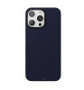 Чехол-накладка VLP Kevlar Сase with MagSafe для смартфона iPhone 16 Pro Max Dark Blue