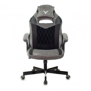 Кресло игровое Zombie VIKING 6 KNIGHT Fabric Gray/Black