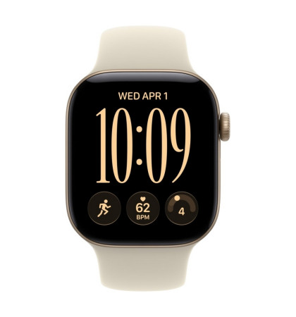 Умные часы Apple Watch Series 12 42mm Aluminium Case with Sport Band S/M Light Gold/Sand