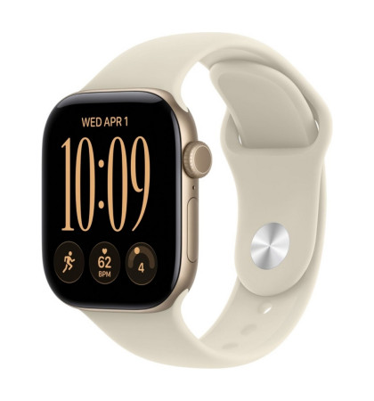 Умные часы Apple Watch Series 12 42mm Aluminium Case with Sport Band S/M Light Gold/Sand
