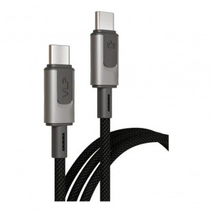 Дата-кабель VLP Force Line 100W USB-C + USB-C, 1.2m Black