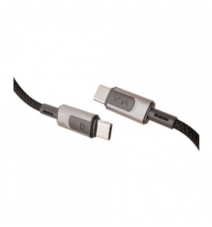 Дата-кабель VLP Force Line 100W USB-C + USB-C, 1.2m Black