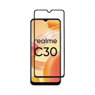 Защитное стекло 3D Full Glue Tempered (Realme C30) Black