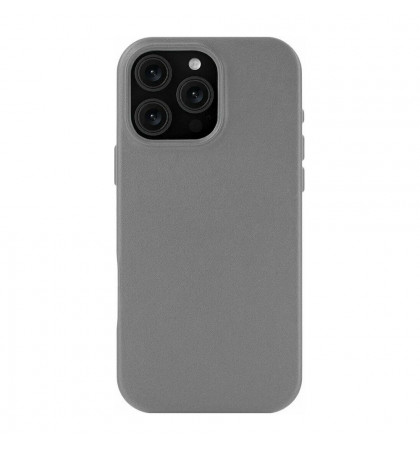 Чехол-накладка uBear Capital Leather Mag Case для смартфона Apple iPhone 16 Pro Max Grey