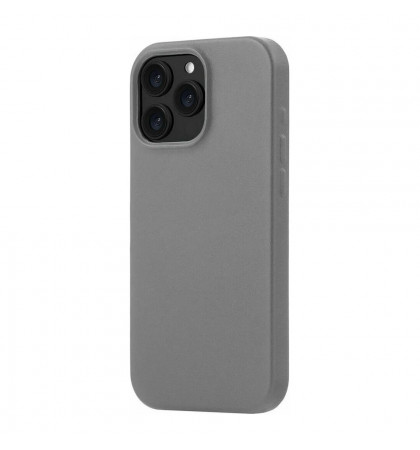 Чехол-накладка uBear Capital Leather Mag Case для смартфона Apple iPhone 16 Pro Max Grey