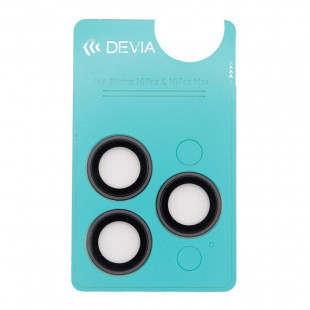 Защитное стекло для камеры Devia Peak Series Lens Protector для iPhone 16 Pro/16 Pro Max Dark Black