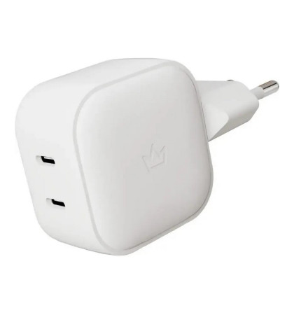 Сетевое зарядное устройство VLP G-Charge 45W 2xUSB-C PD+QC White