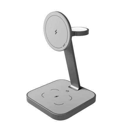 Беспроводное зарядное устройство VLP Unity Power 3in1 MagSafe для Apple Space Grey