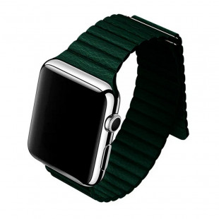 Ремешок Devia Elegant Leather Loop для Apple Watch 4 40mm Forest Gre..