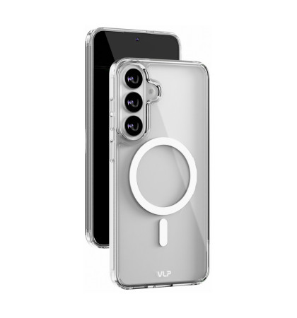 Чехол-накладка VLP Crystal Case с MagSafe для Samsung Galaxy S26 FE Clear