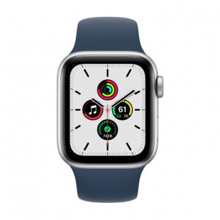 Умные часы Apple Watch SE 44mm Aluminum Case with Sport Band Silver/..