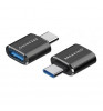 Адаптер Breaking USB-A(F) to USB-C(M) Black