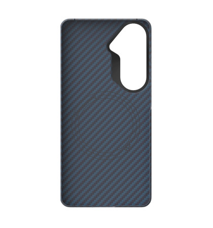 Чехол-накладка VLP Kevlar Сase MagSafe для Samsung S26 Blue
