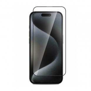 Защитное стекло 3D Full Glue Tempered (iPhone 15 Pro Max) Black