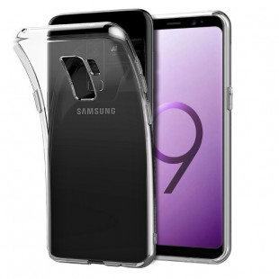 Накладка силиконовая ультратонкая (Galaxy S9+) Прозрачная