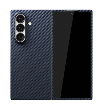 Чехол-накладка VLP Kevlar Сase MagSafe для Samsung Galaxy Z Fold 7 Dark Blue