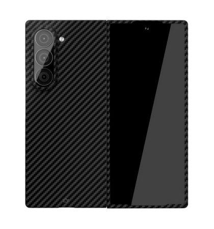 Чехол-накладка VLP Kevlar Сase MagSafe для смартфона Samsung Galaxy Z Fold 6 Black