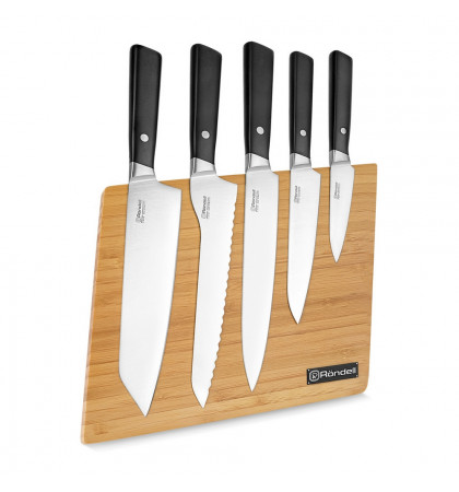 Набор кухонных ножей Rondell Spata RD-1132 Black