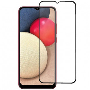 Защитное стекло 3D Full Glue Tempered (Samsung Galaxy A02s) Black