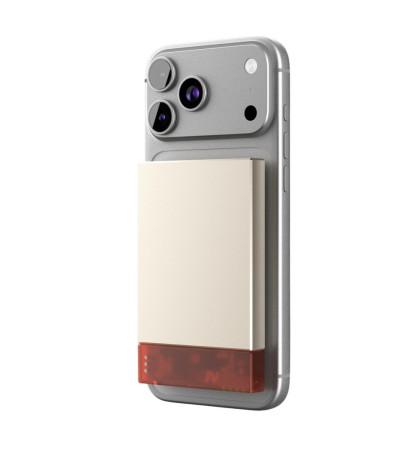 Внешний аккумулятор VLP NEO MagSafe, Qi2, 5000 mAh, 3A, USB-C, Amber Gray