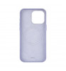 Чехол-накладка uBear Capital Leather Mag Case для смартфона Apple iPhone 15 Pro Digital Lavender