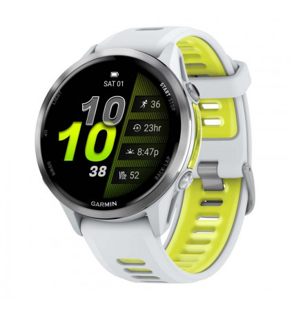 Умные часы Garmin Forerunner 970 47mm Whitestone/Translucent Amp Yellow