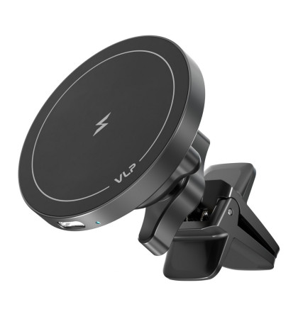Автомобильный держатель VLP LITE Snap Charge Qi2, MagSafe Black