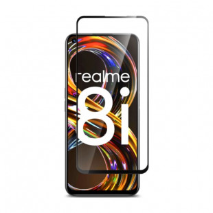 Защитное стекло Full Glue для смартфона Realme 8i Black