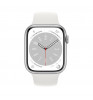 Умные часы Apple Watch Series 8 41mm Cellular Aluminum Case with Sport Band Silver/White