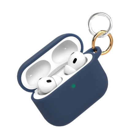 Чехол силиконовый VLP Charm Case для Apple AirPods Pro 3 Dark Blue
