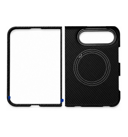 Чехол-накладка VLP Kevlar Case с MagSafe для iPhone Duo Black