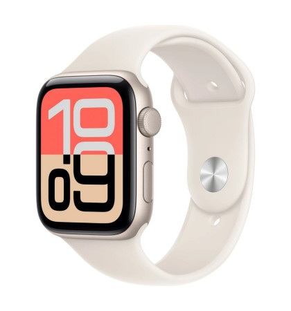 Умные часы Apple Watch SE 3 44mm (2026) Starlight Aluminum Case with Sport Band Sand M/L