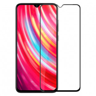 Защитная стеклопленка 3D FullGlue (Redmi Note 8 Pro) Черная